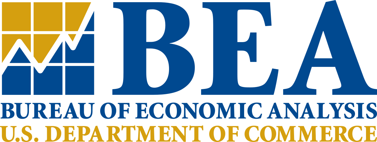 Bureau of Economic Analysis logo with text 'BEA', 'BUREAU OF ECONOMIC ANALYSIS', and 'U.S. DEPARTMENT OF COMMERCE'.