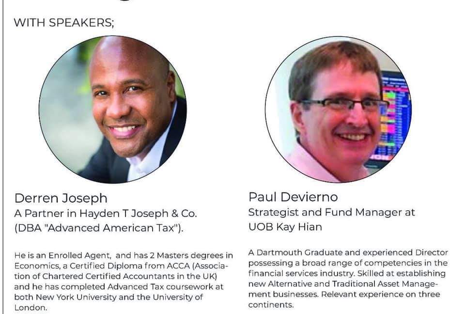 Derren Joseph and Paul Devierno, speakers with their bios and photos.