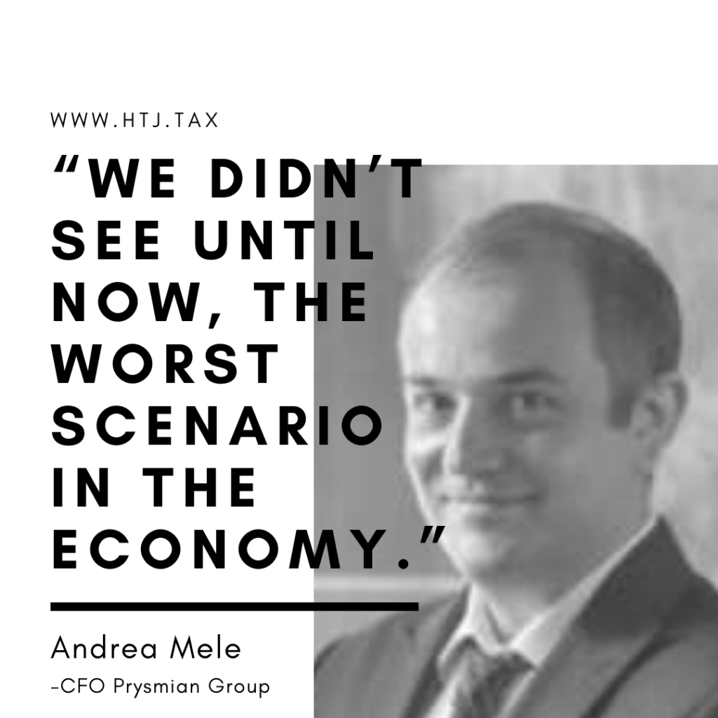 "We didn't see until now, the worst scenario in the economy." Andrea Mele