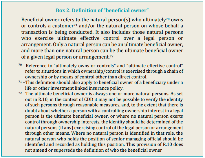 Box 2. Definition of "beneficial owner"